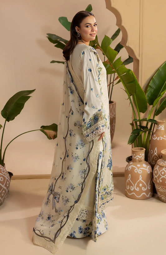 Al Karim Gulkar Embroidered Viscose Unstitched 3 Piece Suit - GK-02 - AK26GLK - Off White - Winter Collection