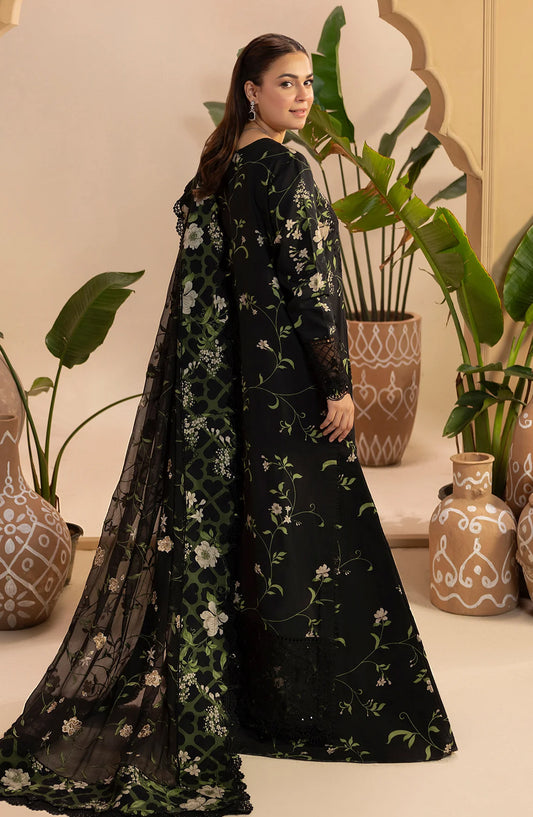 Al Karim Gulkar Embroidered Viscose Unstitched 3 Piece Suit - GK-07 - AK26GLK - Black - Winter Collection
