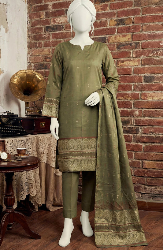 Al Karim Baroshia Lawn Unstitched 3 Piece Suit - D-07 - AK26BARS - Green - Summer Collection