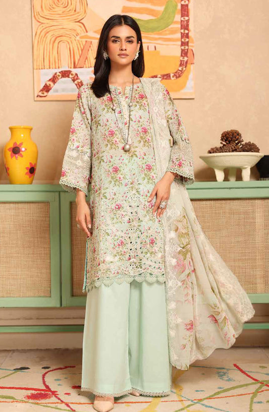 Aleeha by Johra Embroidered Lawn Unstitched 3 Piece Suit - JH-953 - JH25ALEH - Green - Summer Collection