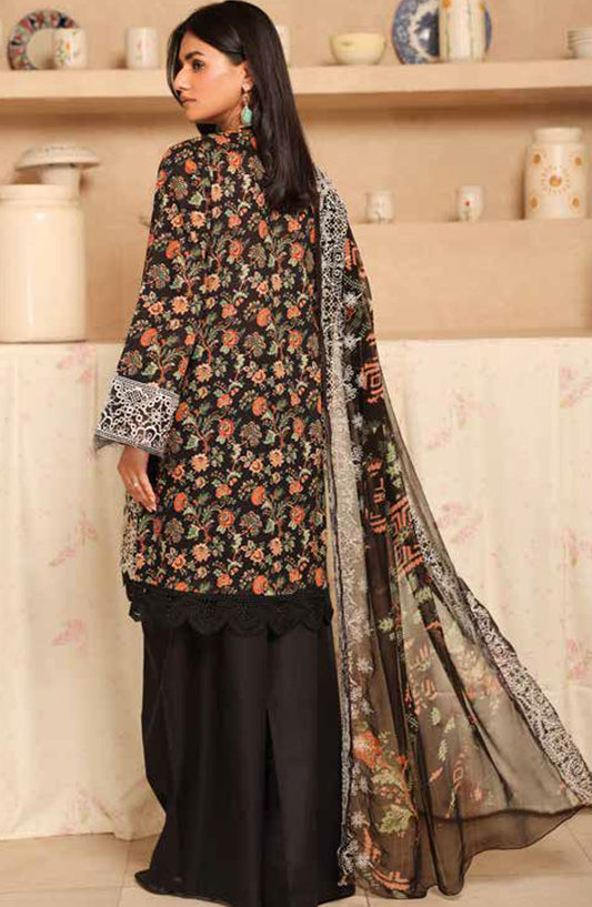 Aleeha by Johra Embroidered Lawn Unstitched 3 Piece Suit - JH-947 - JH25ALEH - Black - Summer Collection