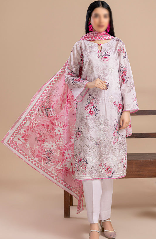 Aleen Embroidered Lawn Unstitched 3 Piece Suit - Design-03 - AK25ALN2 - Purple - Summer Collection