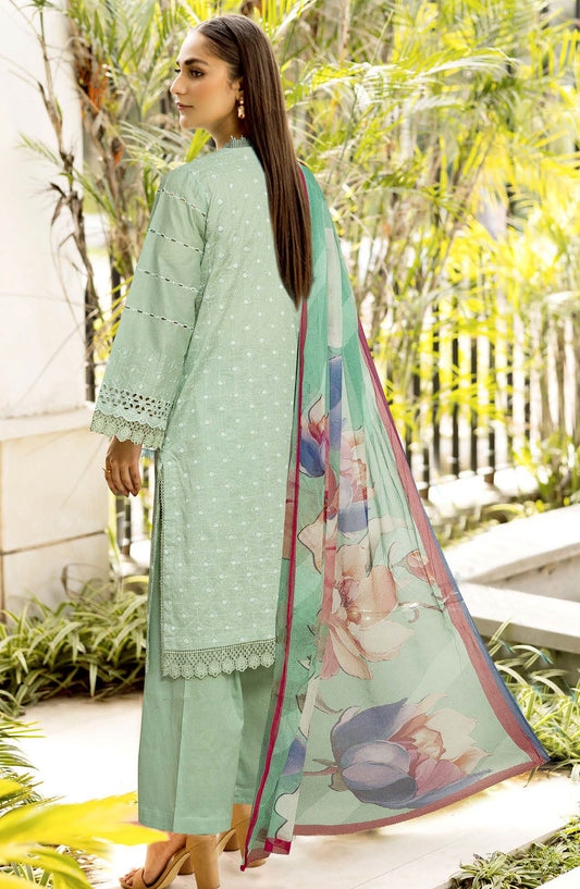 Alyana by Johra Embroidered Chikankari Lawn Unstitched 3 Piece Suit - JH-856 - JH25ALN - Green - Summer Collection