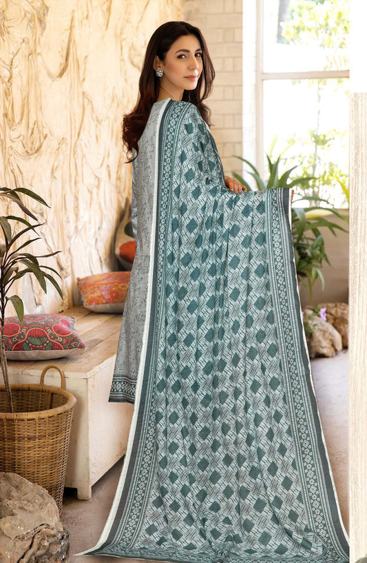 Amber by Johra Printed Lawn Unstitched 3 Piece Suit - JH-1108 - JH25AMBER - Blue - Casual Collection
