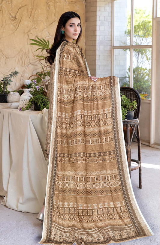 Amber by Johra Printed Lawn Unstitched 3 Piece Suit - JH-1107 - JH25AMBER - Beige - Casual Collection