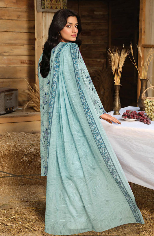 Amber by Johra Printed Lawn Unstitched 3 Piece Suit - JH-1106 - JH25AMBER - Blue - Casual Collection