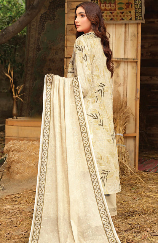 Amber by Johra Printed Lawn Unstitched 3 Piece Suit - JH-1103 - JH25AMBER - Fawn - Casual Collection