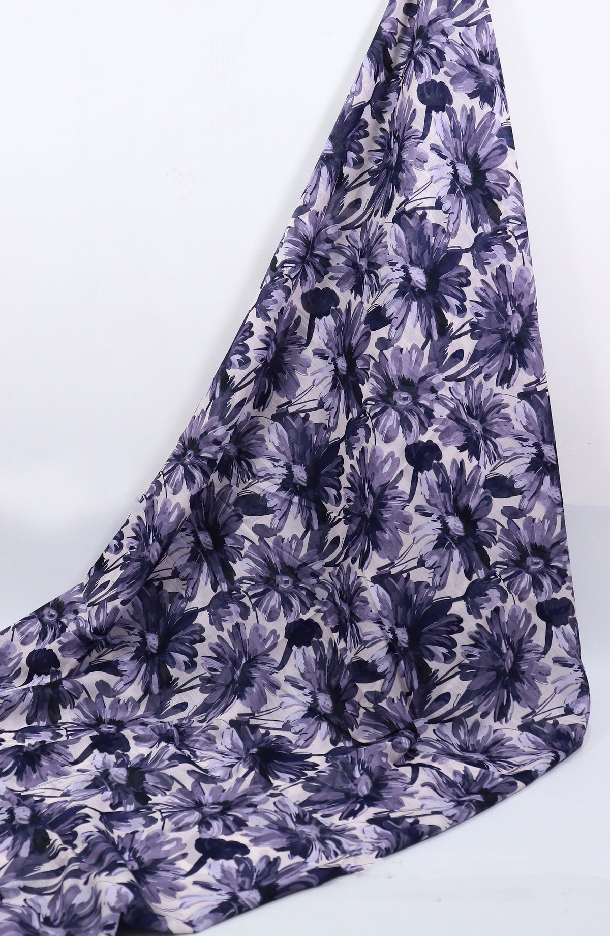 Amna Khadija Classic Printed Bana Dora Lawn Unstitched 2 Piece Suit - Design-40 - AK25CFL6 - Purple - Summer Collection