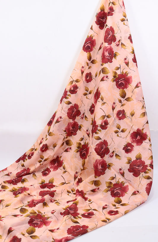 Amna Khadija Classic Printed Bana Dora Lawn Unstitched 2 Piece Suit - Design-42 - AK25CFL6 - Pink - Summer Collection