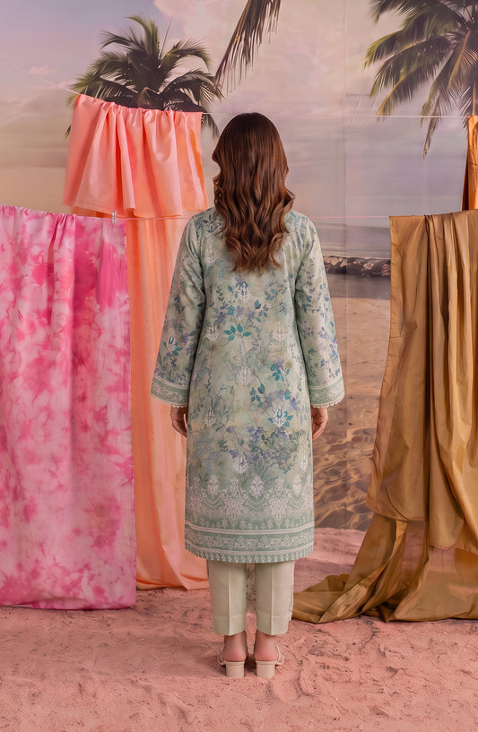 Amna Khadija Bella Doria Embroidered Lawn Unstitched 3 Piece Suit - AKBD-07 - AM26BLDR - Green - Summer Collection