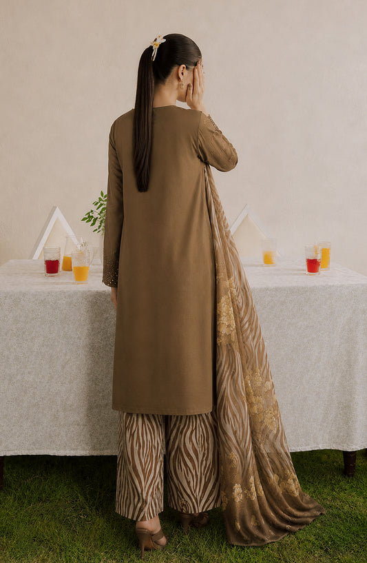 Amna Khadija Bella Doria Chikankari Lawn Unstitched 3 Piece Suit - AKBD-14 - AM26UBD - Green - Summer Collection