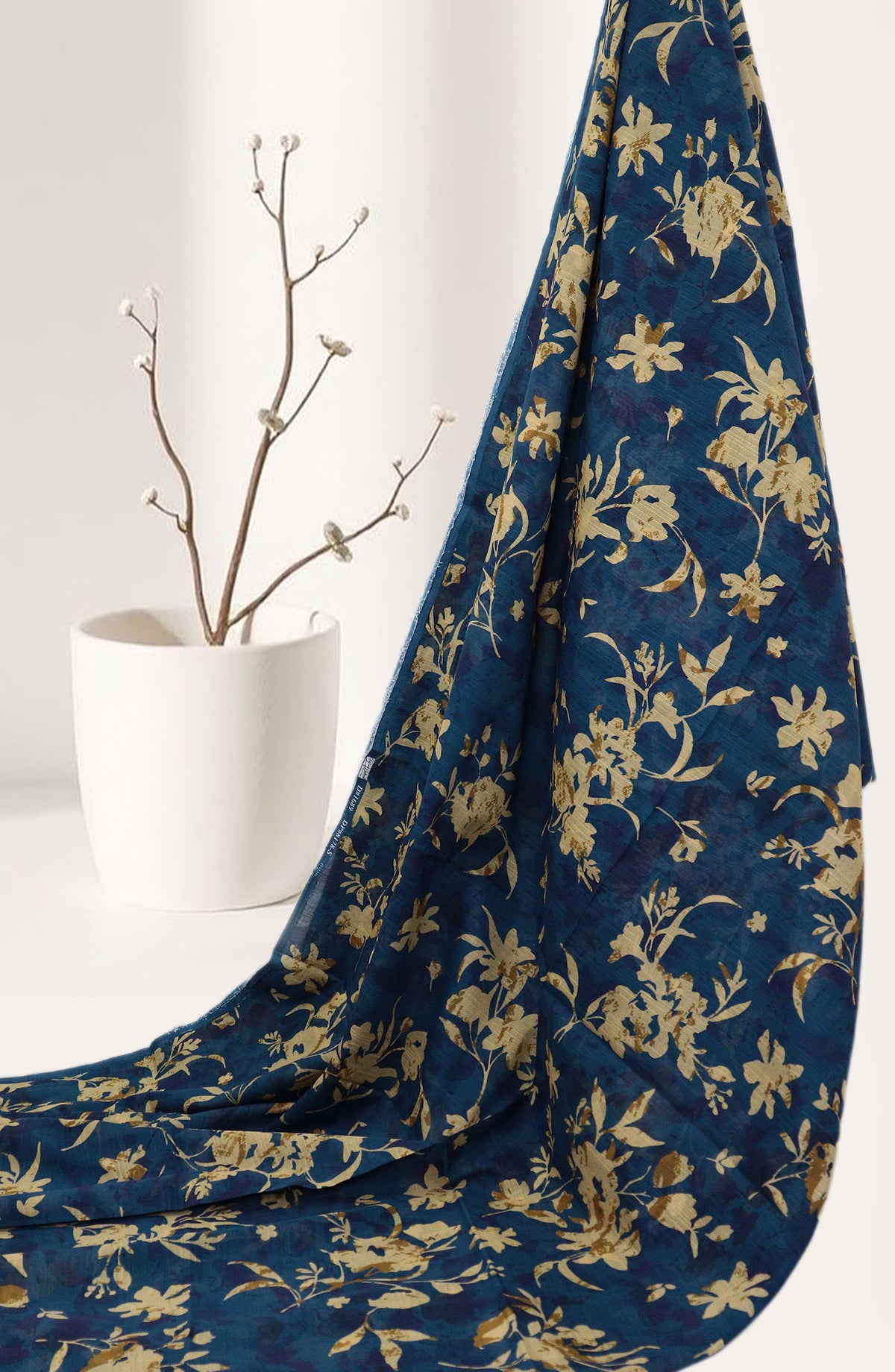 Amna Khadija Classic Printed Bana Dora Lawn Unstitched 2 Piece Suit - Design-04 - AK25CFL6 - Blue - Summer Collection