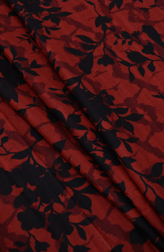 Amna Khadija Classic Printed Bana Dora Lawn Unstitched 2 Piece Suit - Design-06 - AK25CFL6 - Red - Summer Collection