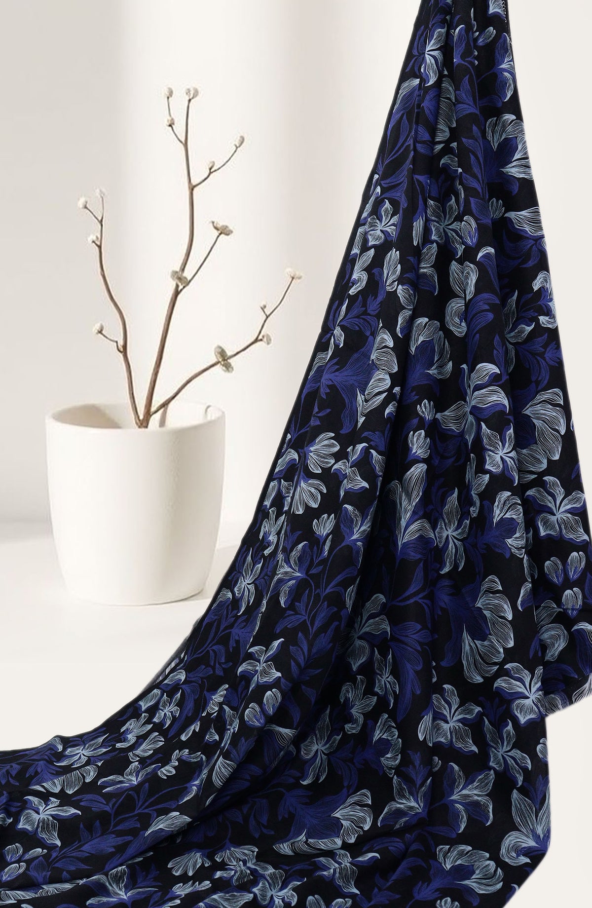 Amna Khadija Classic Printed Lawn Unstitched 2 Piece Suit - Design-04 - AK25CFL6 - Blue - Summer Collection