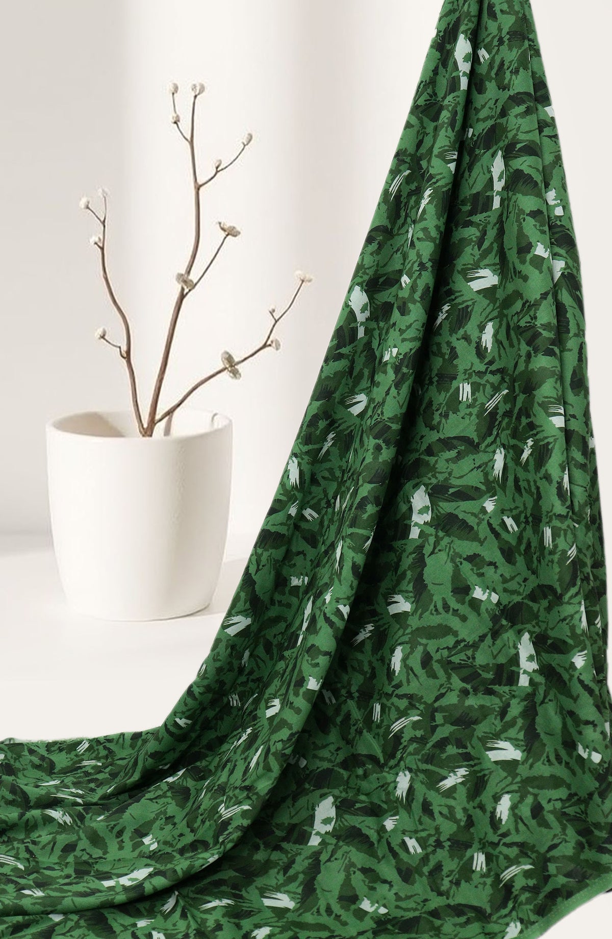 Amna Khadija Classic Printed Lawn Unstitched 2 Piece Suit - Design-02 - AK25CFL6 - Green - Summer Collection