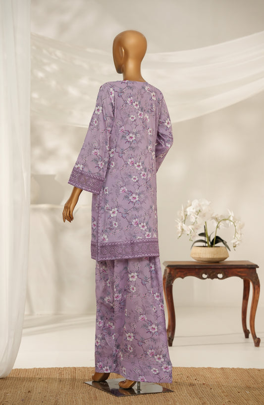 Amna Khadija Digital Print & Embroidered Cotton Stitched 2 Piece Suit - AKMS-03 - AM25AKMS - Purple - Summer Collection