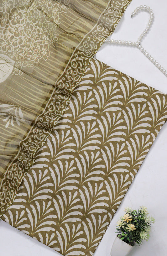 Amna Khadija Fancy Printed Lawn Unstitched 3 Piece Suit - D-04 - AM26FNC - Green - Summer Collection