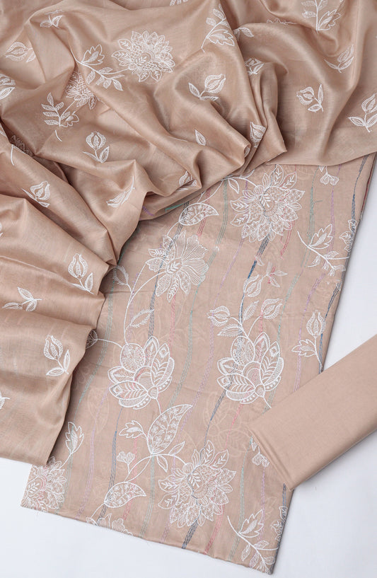 Amna Khadija Embroidered Lawn Unstitched 3 Piece Suit - D-06 - AM26UNT - Rust - Summer Collection
