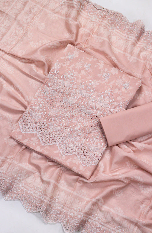 Amna Khadija Embroidered Lawn Unstitched 3 Piece Suit - D-07 - AM26FNC - Pink - Summer Collection