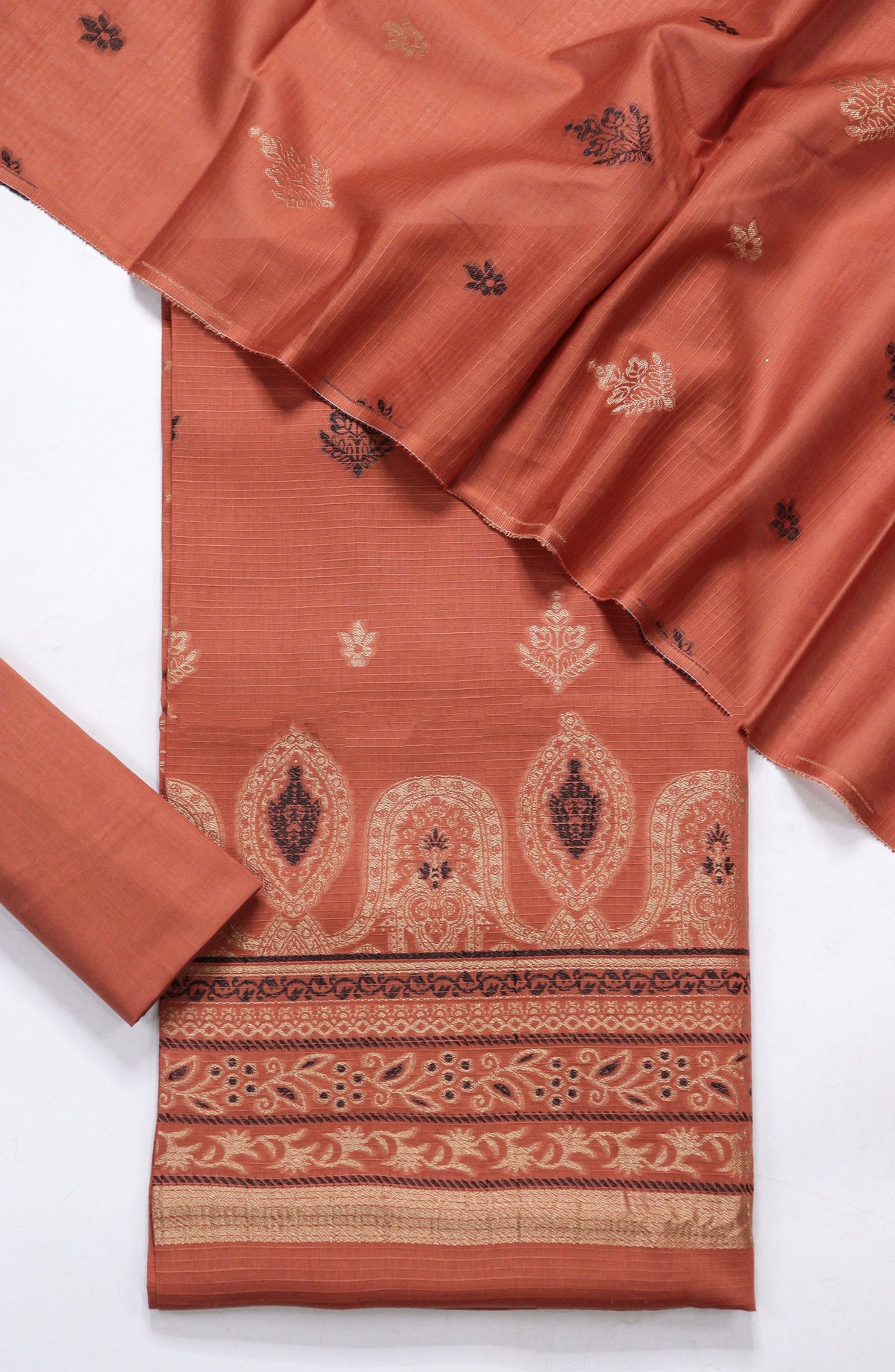 Amna Khadija Embroidered Lawn Unstitched 3 Piece Suit - D-20 - AM26FNC - Orange - Summer Collection