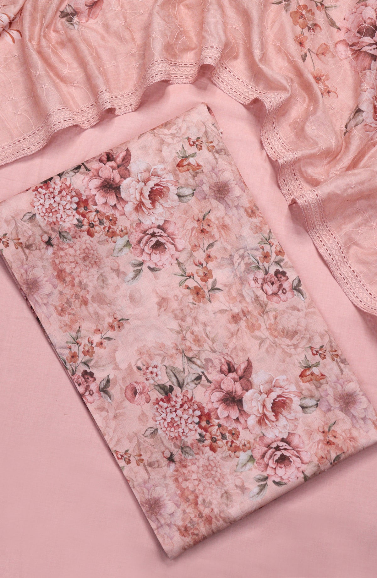 Amna Khadija Embroidered Lawn Unstitched 3 Piece Suit - Design-06 - AM26FNC - Pink - Summer Collection