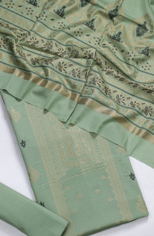 Amna Khadija Embroidered Lawn Unstitched 3 Piece Suit - D-19 - AM26FNC - Green - Summer Collection