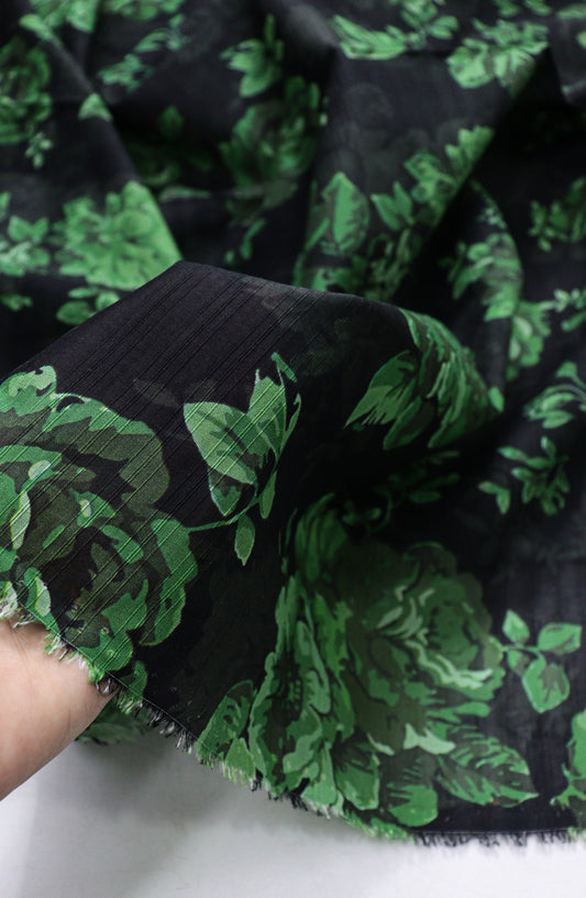 Amna Khadija Fancy Printed Lawn Unstitched 2 Piece Suit - D-04 - AM26FNC - Green - Summer Collection