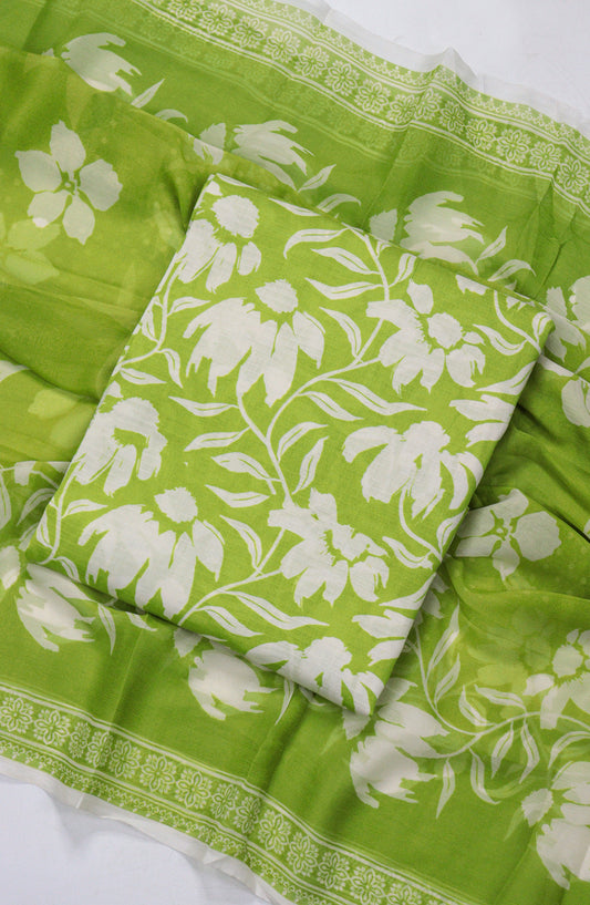 Amna Khadija Printed Bana Dora Unstitched 3 Piece Suit - D-21 - AM26FNC - Green - Summer Collection