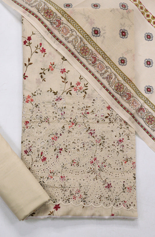 Amna Khadija Printed Lawn Unstitched 3 Piece Suit - D-05 - AM26FNC - Peach - Summer Collection