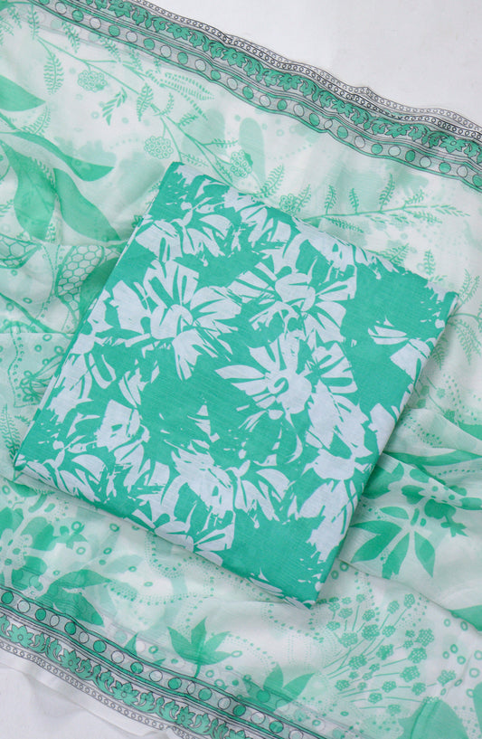 Amna Khadija Printed Bana Dora Unstitched 3 Piece Suit - D-20 - AM26FNC - Green - Summer Collection