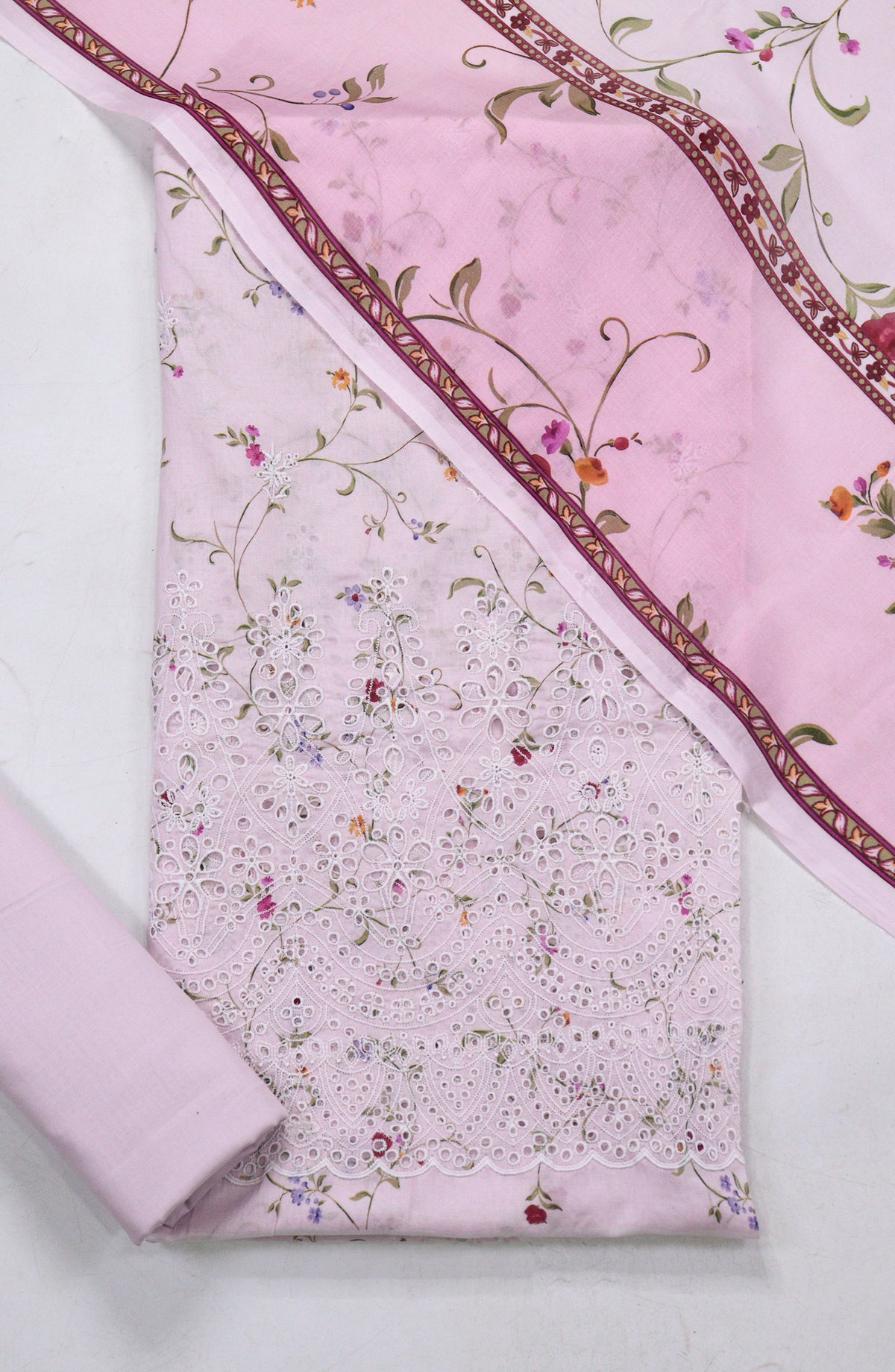 Amna Khadija Printed Lawn Unstitched 3 Piece Suit - D-04 - AM26FNC - Pink - Summer Collection