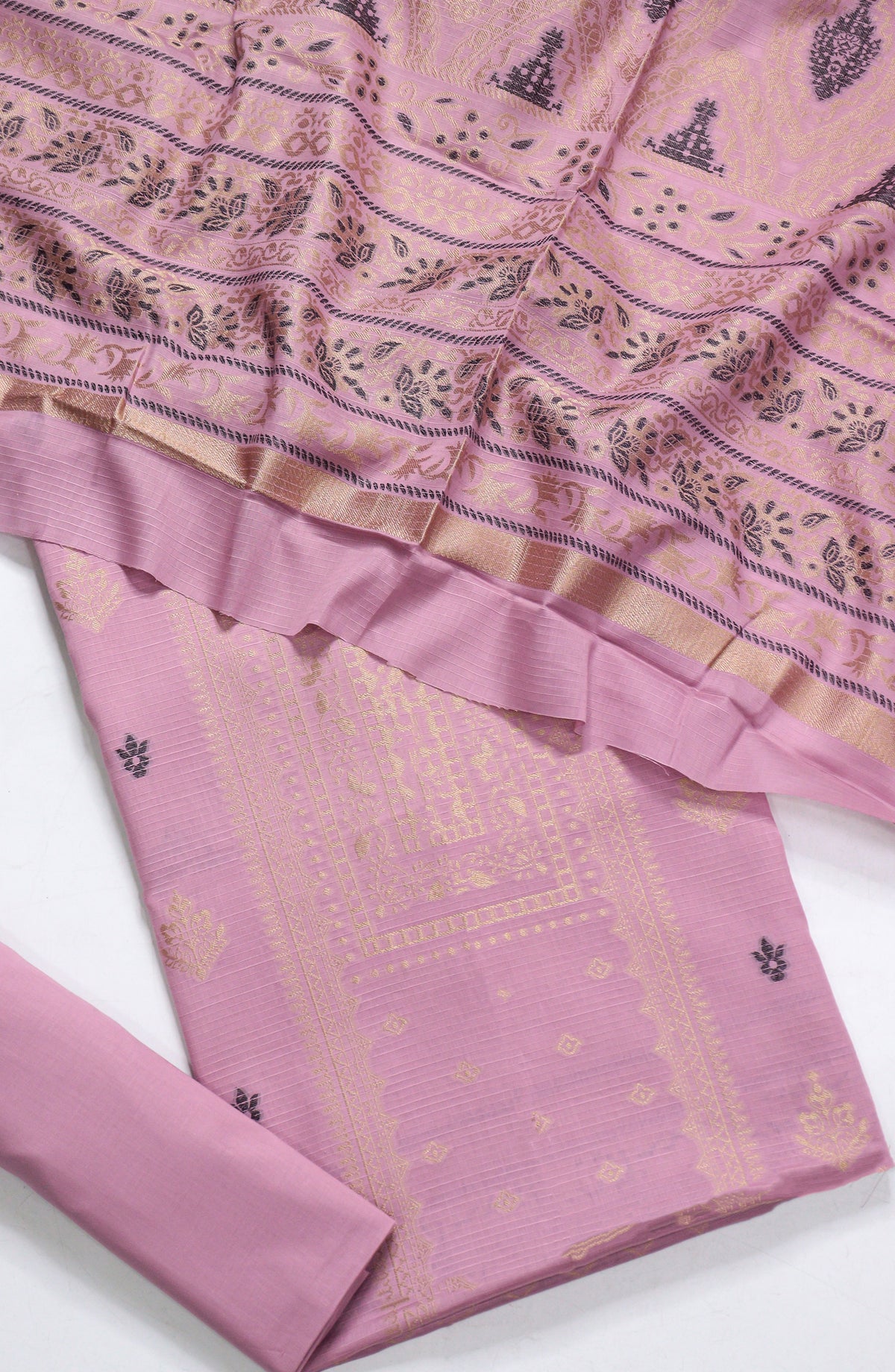 Amna Khadija Embroidered Lawn Unstitched 3 Piece Suit - D-17 - AM26FNC - Pink - Summer Collection