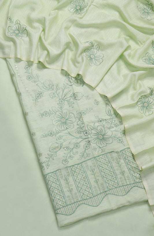 Amna Khadija Embroidered Lawn Unstitched 3 Piece Suit - D-02 - AM26FNC - Green - Summer Collection