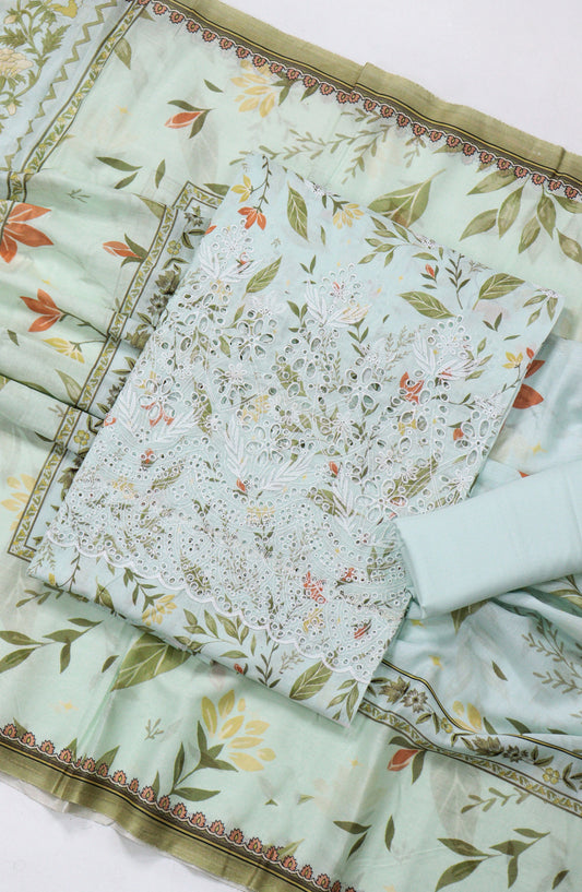 Amna Khadija Printed Lawn Unstitched 3 Piece Suit - D-02 - AM26FNC - Green - Summer Collection