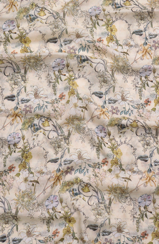 Amna Khadija Fancy Printed Lawn Unstitched 2 Piece Suit - D-14 - AM26FNC - Multi - Summer Collection