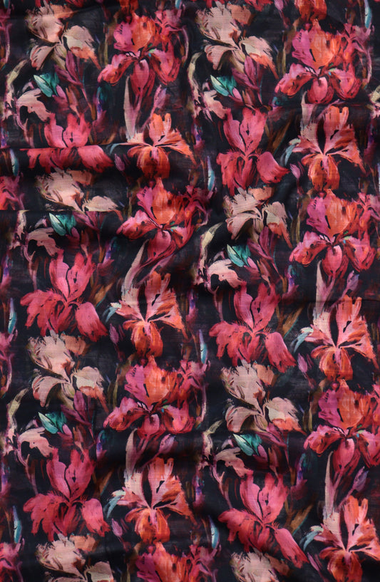 Amna Khadija Fancy Printed Lawn Unstitched 2 Piece Suit - D-12 - AM26FNC - Pink - Summer Collection