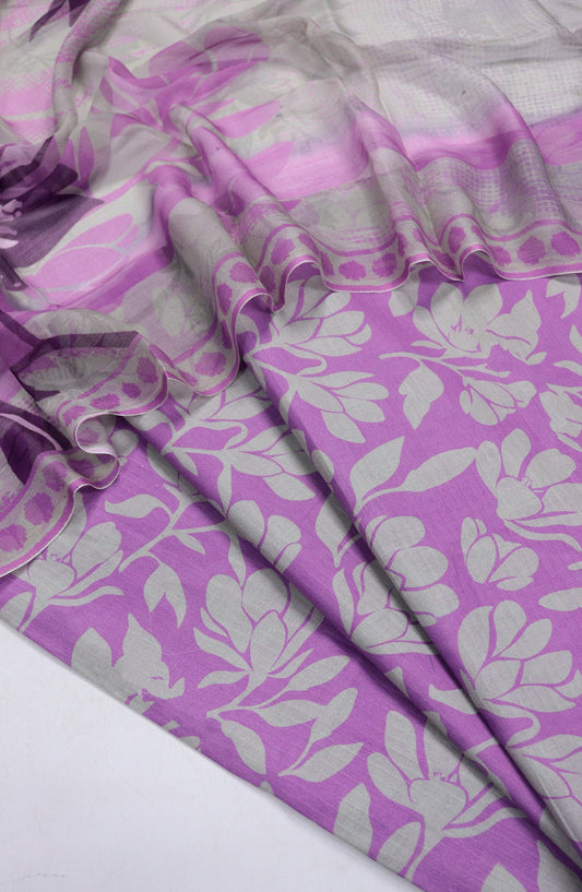 Amna Khadija Printed Bana Dora Unstitched 3 Piece Suit - D-10 - AM26FNC - Purple - Summer Collection