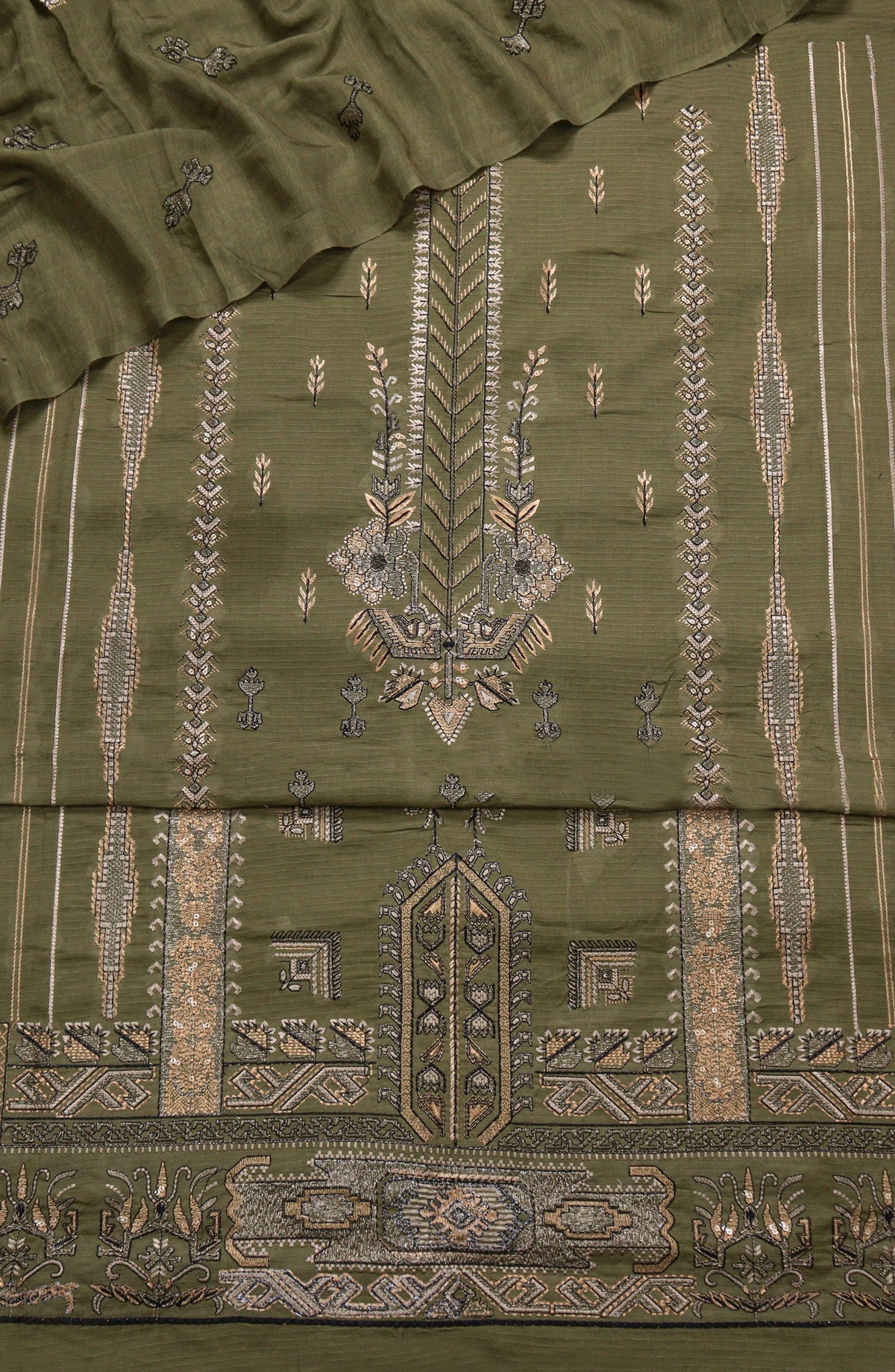 Amna Khadija Embroidered Lawn Unstitched 3 Piece Suit - D-06 - AM26FNC - Green - Summer Collection
