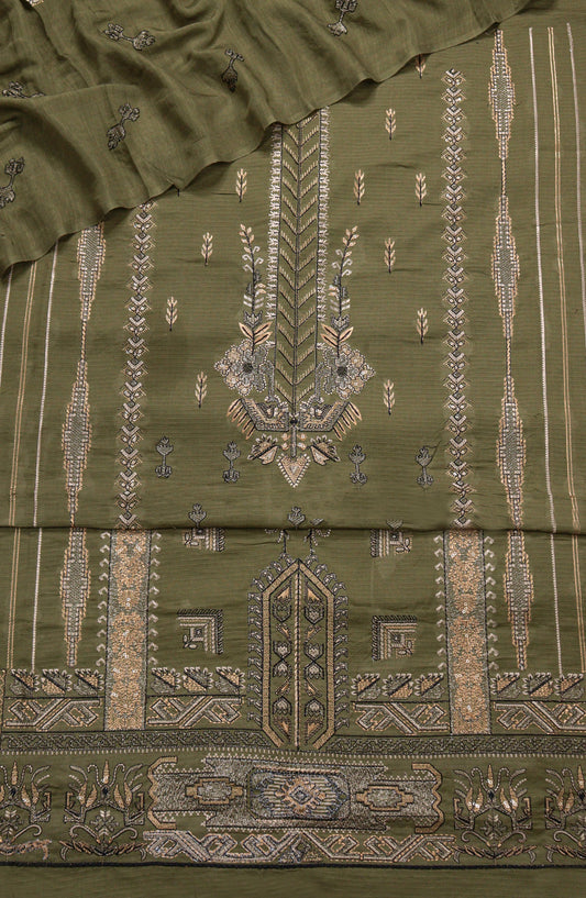 Amna Khadija Embroidered Lawn Unstitched 3 Piece Suit - D-06 - AM26FNC - Green - Summer Collection