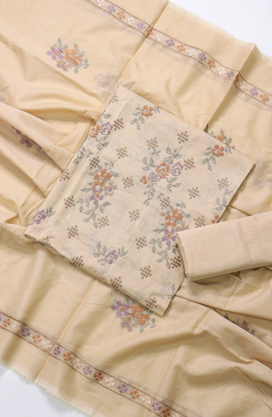 Amna Khadija Fancy Embroidered Lawn Unstitched 3 Piece Suit - RJD-04 - AM26FNC - Yellow - Summer Collection