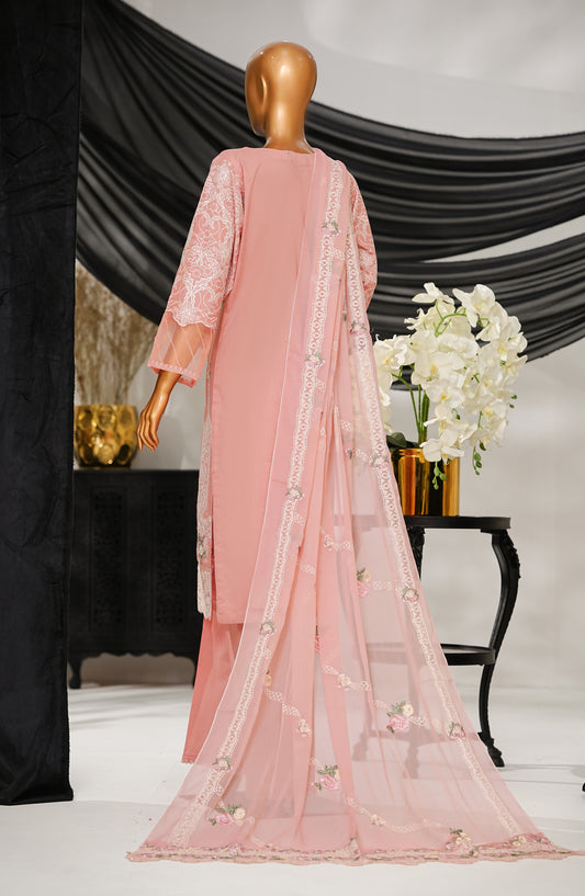 Anaya by Amna Khadija Embroidered Fine Cotton Stitched 3 Piece Suit - ELF 11 - AK25ANY - Pink - Festive Collection