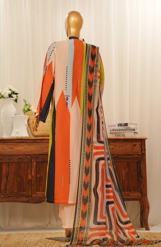 Mehr by Amna Khadija Printed Lawn Stitched 3 Piece Suit - D-01 - AM25MHR - Multi - Summer Collection