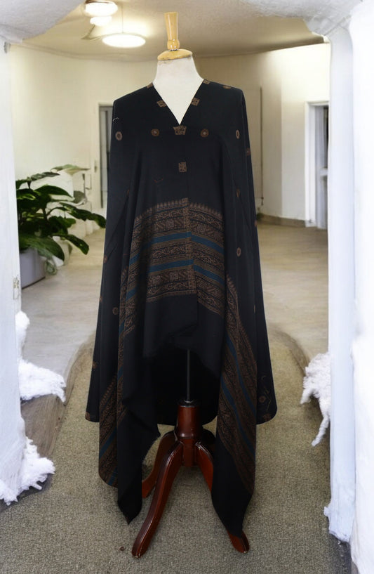 Amna Khadija Premium Wool Shawl - D-07 - 9601490-2 - AM25SHWL - Black - Winter Collection