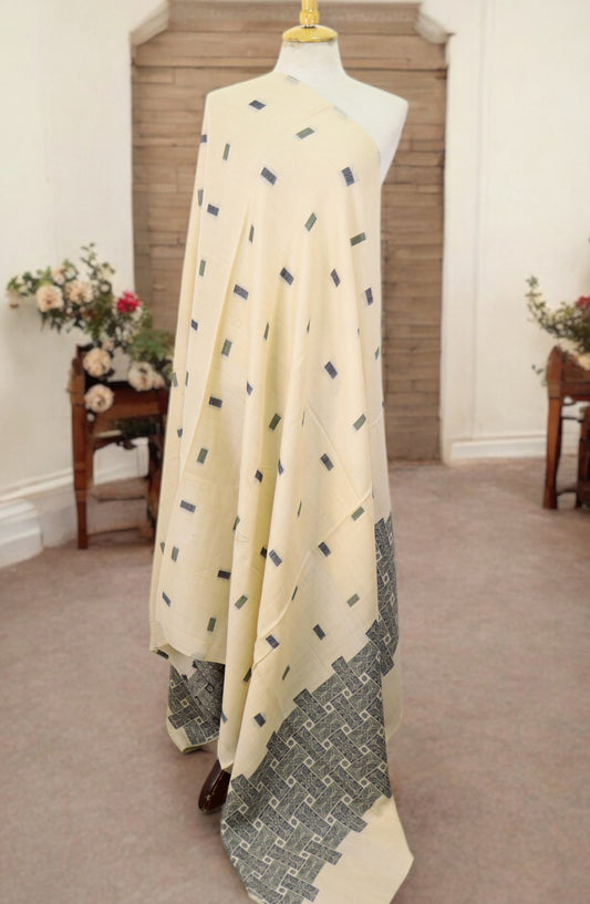 Amna Khadija Premium Pashmina Jacquard Shawl - D-5 - AM259601490 - Fawn - Winter Collection