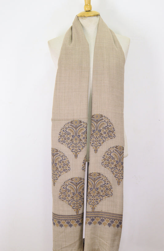 Amna Khadija Premium Wool Shawl - D-05 - 9601490 - AM25SHWL - Grey - Winter Collection