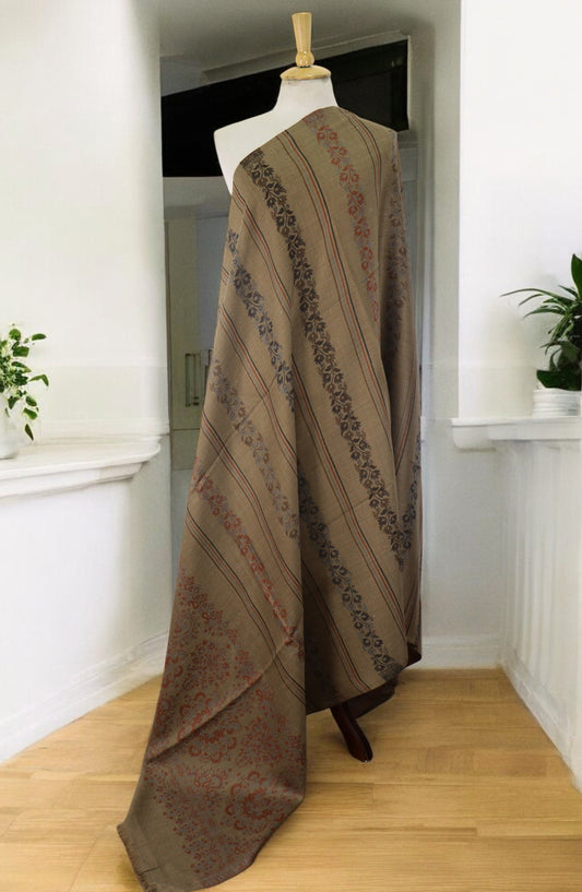 Amna Khadija Premium Wool Shawl - D-03 - 1224180-2 - AM25SHWL - Green - Winter Collection