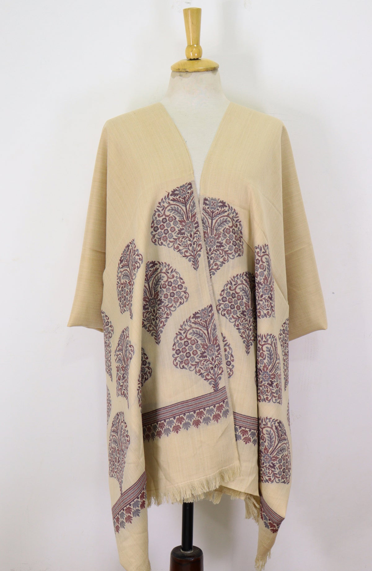 Amna Khadija Premium Wool Shawl - D-02 - 9601490 - AM25SHWL - Light Lemon - Winter Collection