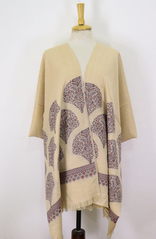 Amna Khadija Premium Wool Shawl - D-02 - 9601490 - AM25SHWL - Light Lemon - Winter Collection