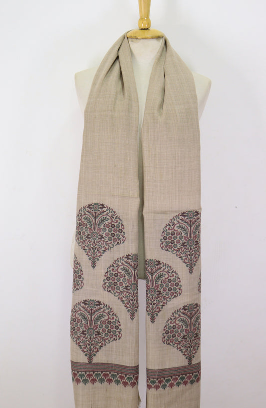 Amna Khadija Premium Wool Shawl - D-01 - 9601490 - AM25SHWL - Light Grey - Winter Collection
