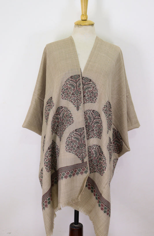 Amna Khadija Premium Wool Shawl - D-01 - 9601490 - AM25SHWL - Light Grey - Winter Collection